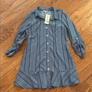 NWT INDULGE (in style) size extra large fits more like a large I believe, blue